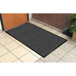 Genuine Joe Golden Series Walk-Off Mat, 4' x 6', Charcoal