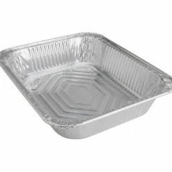 Genuine Joe Half-size Disposable Aluminum Pan - Cooking, Serving - Disposable - 0.5