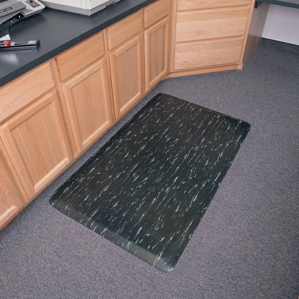 Genuine Joe Marble Top Anti-fatigue Mats - Office, Airport, Bank, Copier, Teller Station, Service Counter, Assembly Line, Industry - 71211