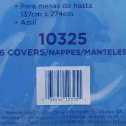 Genuine Joe Plastic Rectangular Table Covers, 108