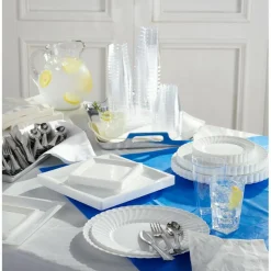 Genuine Joe Plastic Rectangular Table Covers, 108