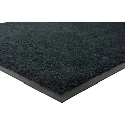 Genuine Joe Platinum Series Walk-Off Indoor Mat, 3' x 5', Black