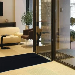 Genuine Joe Platinum Series Walk-Off Indoor Mat, 3' x 5', Black