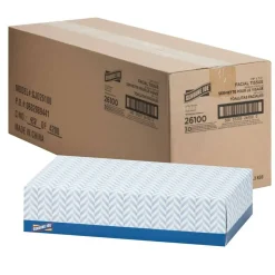 Genuine Joe 2-Ply Facial Tissue, 100 Sheets Per Box, Case Of 30 Boxes