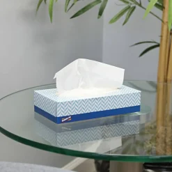 Genuine Joe 2-Ply Facial Tissue, 100 Sheets Per Box, Case Of 30 Boxes