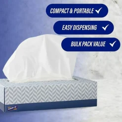 Genuine Joe 2-Ply Facial Tissue, 100 Sheets Per Box, Case Of 30 Boxes