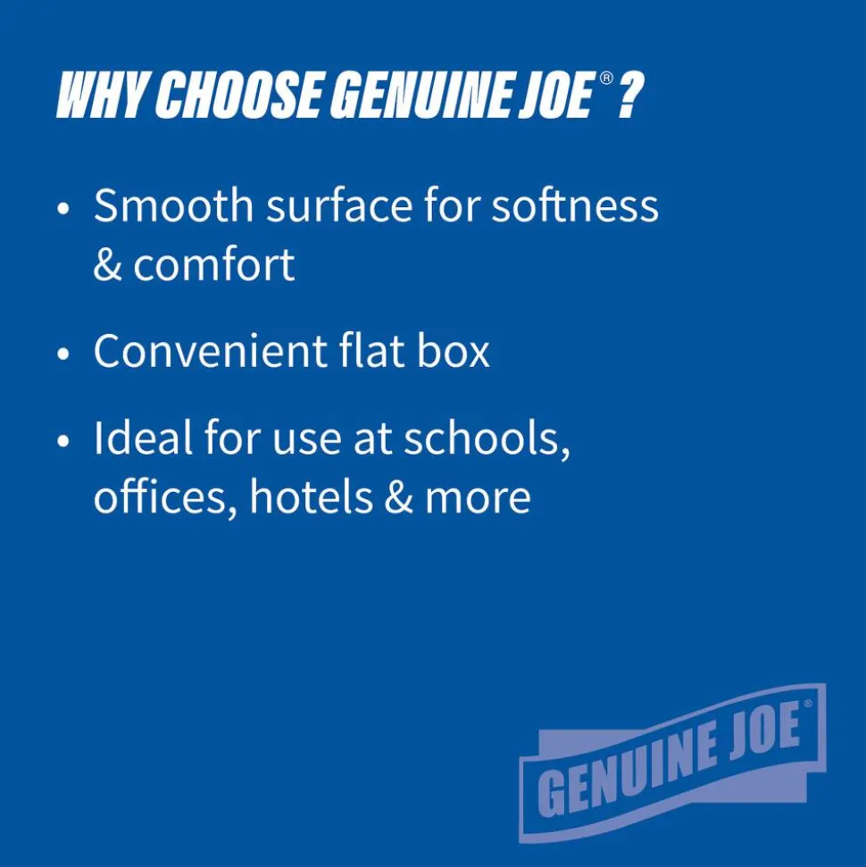 Genuine Joe 2-Ply Facial Tissue, 100 Sheets Per Box, Case Of 30 Boxes