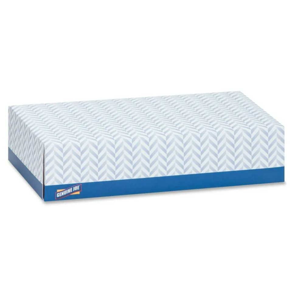 Genuine Joe 2-Ply Facial Tissue, 100 Sheets Per Box, Case Of 30 Boxes
