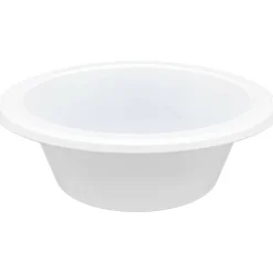 Genuine Joe Reusable/Disposable 12 Oz. Plastic Bowls, White, Pack Of 125