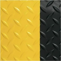 Genuine Joe Safe Step Anti-Fatigue Mat, 2' x 3', Black/Yellow