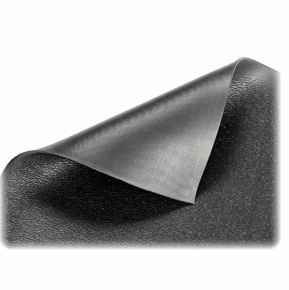 Genuine Joe Soft Step Anti-Fatigue Mat, 3' x 10', Black