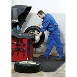 Genuine Joe Soft Step Anti-Fatigue Mat, 3' x 10', Black