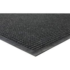 Genuine Joe Waterguard Mat, 3' x 5', Charcoal