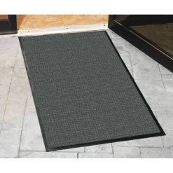 Genuine Joe Waterguard Mat, 4' x 6', Charcoal