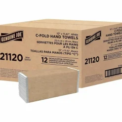 Genuine Joe C-Fold 1-Ply Paper Towels, Pack Of 2400 Sheets