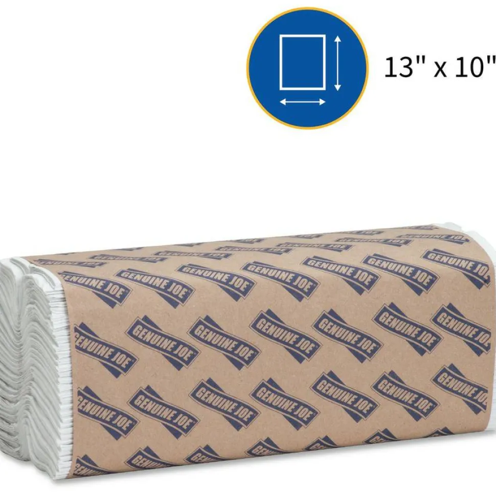 Genuine Joe C-Fold 1-Ply Paper Towels, Pack Of 2400 Sheets