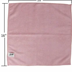 Genuine Joe Color-coded Microfiber Cleaning Cloths - 16" Width x 16" Length - Assorted - MicroFiber - 4/Pack - 9 / Carton