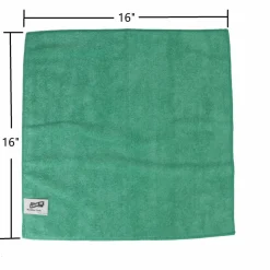 Genuine Joe Color-coded Microfiber Cleaning Cloths - 16" Width x 16" Length - Assorted - MicroFiber - 4/Pack - 9 / Carton