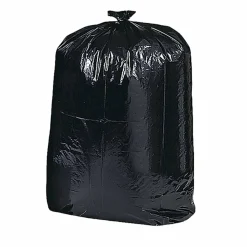 Genuine Joe Contractor Cleanup Trash Bags, 2.5 mil, 42 Gallons, 33" x 48", Black, Box Of 20