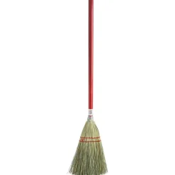 Genuine Joe Corn Fiber Toy Broom - 24"Wood Handle - 12 / Carton