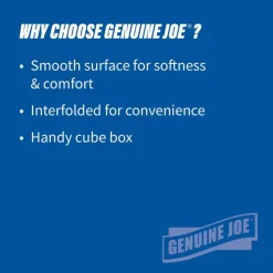 Genuine Joe Cube Box Facial Tissue - 2 Ply - Interfolded - White - 85 / Box - 36 / Carton