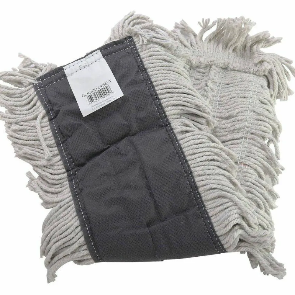 Genuine Joe Disposable Dust Mop Refill - 5" Width x 24" Length - Cotton - Natural - 12 / Carton