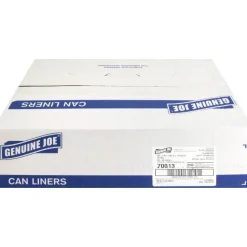 Genuine Joe Economy High-Density Can Liners, 0.47 mil, 45 Gallons, Translucent, Box Of 250