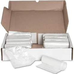 Genuine Joe Economy High-Density Can Liners, 0.47 mil, 45 Gallons, Translucent, Box Of 250