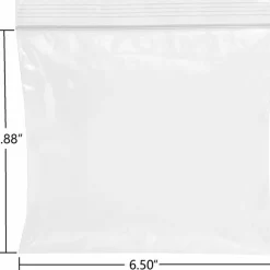 Genuine Joe Food Storage Bags, 6.50"x 5.88", 1.15 mil (29 Micron) Thickness, Zipper Closure, Clear, 500 Count - 11575