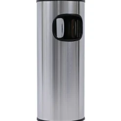 Genuine Joe 3-Gallon Ashtray Receptacle, Silver
