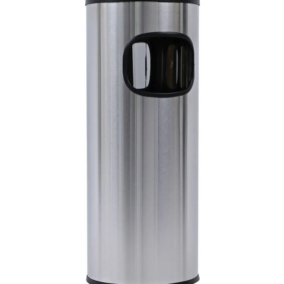 Genuine Joe 3-Gallon Ashtray Receptacle, Silver