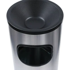 Genuine Joe 3-Gallon Ashtray Receptacle, Silver