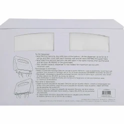 Genuine Joe Half-fold Toilet Seat Covers, White, 250 Per Pack, Carton Of 20 Packs