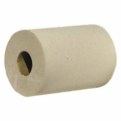 Genuine Joe Hardwound 1-Ply Paper Towels, 800' Per Roll, Brown, Pack Of 6 Rolls