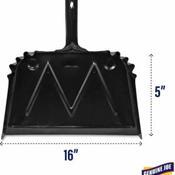 Genuine Joe Heavy-Duty Metal Dustpan - 16