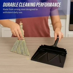 Genuine Joe Heavy-Duty Metal Dustpan - 16