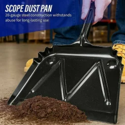 Genuine Joe Heavy-Duty Metal Dustpan