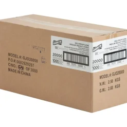 Genuine Joe Heavy/Medium-Weight Polypropylene Forks, White, Box Of 1,000