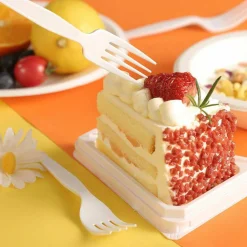 Genuine Joe Heavyweight Disposable Forks - 1 Piece(s) - Fork - 1 x Fork - Disposable - White - 1000/Carton
