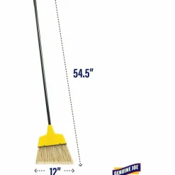Genuine Joe High-Performance Angled Broom, 12