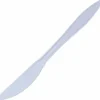 Genuine Joe Individually Wrapped Knife - 1 Piece(s) - Knife - 1 x Knife - Disposable - Polypropylene - White - 1000/Carton