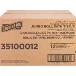 Genuine Joe Jumbo Jr Dispenser Bath Tissue Roll