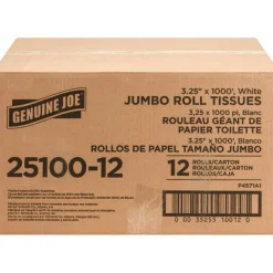 Genuine Joe Jumbo Roll Bath Tissues
