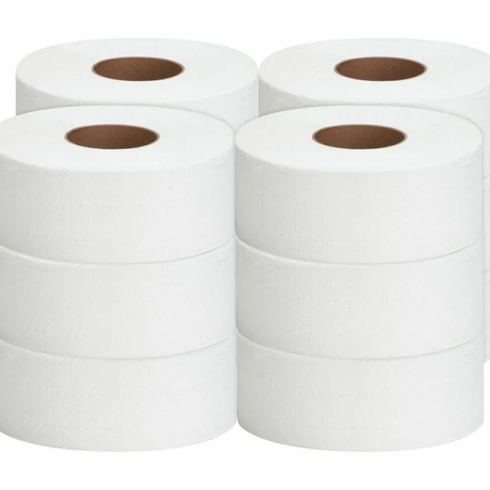 Genuine Joe Jumbo Roll Bath Tissues