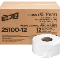 Genuine Joe Jumbo Roll Bath Tissues
