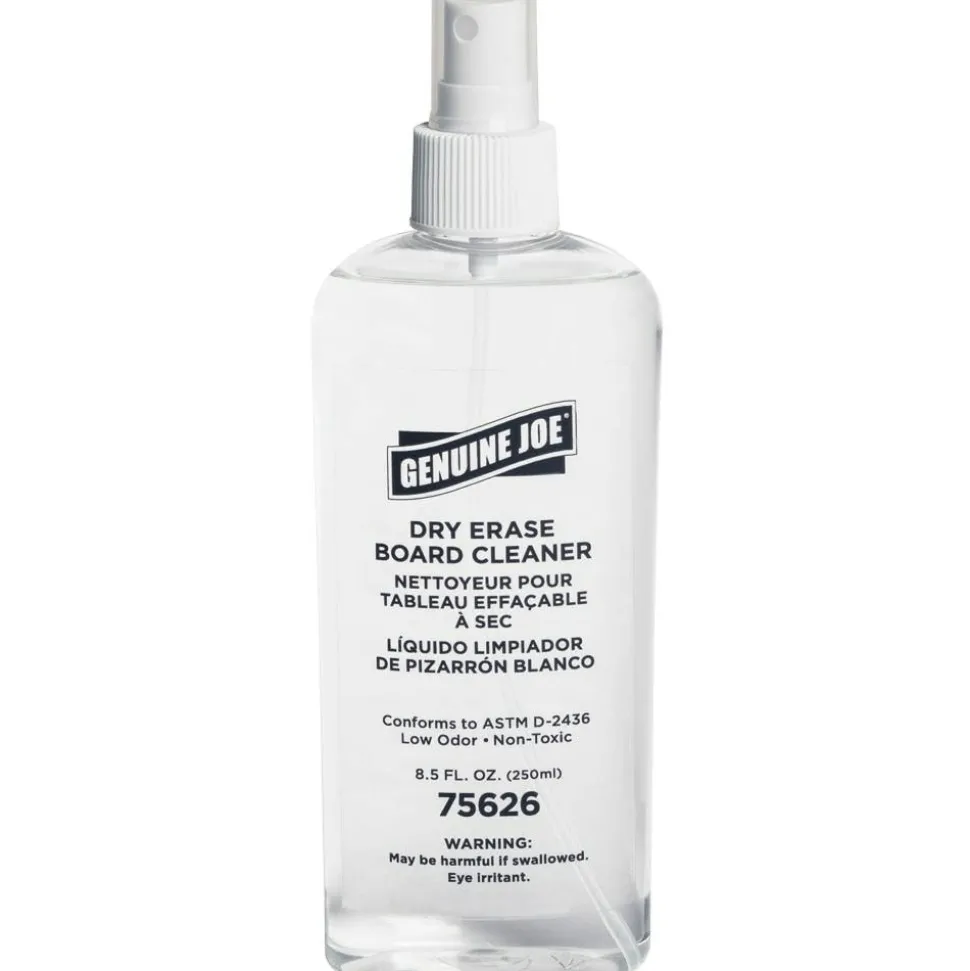 Genuine Joe Low-Odor Dry-Erase Board Cleaner, 8 Oz.