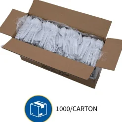 Genuine Joe Medium-Weight Spork - 1 Piece(s) - Spork - 1 x Spork - Disposable - Polypropylene - White - 1000/Carton