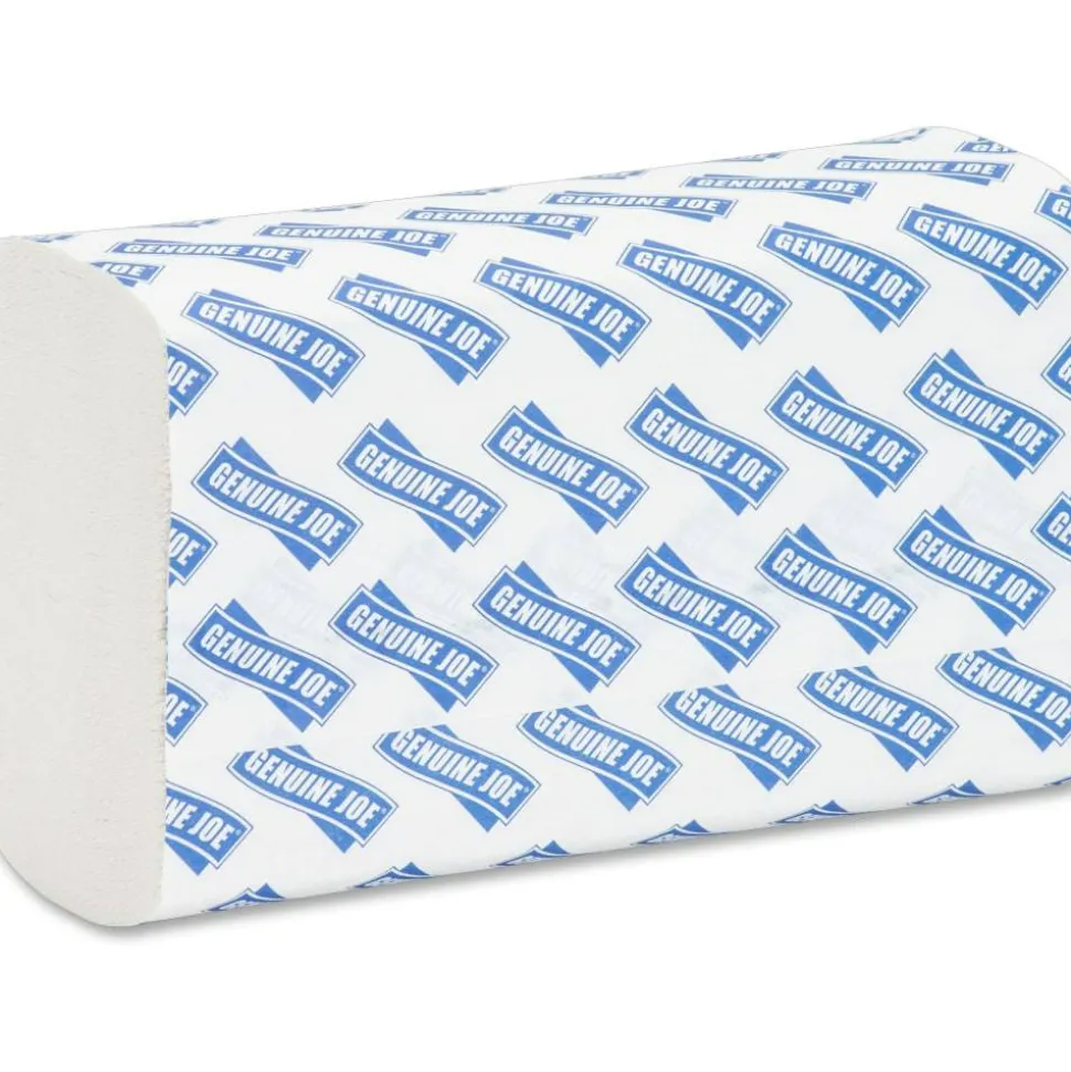 Genuine Joe Multi-Fold 1-Ply Paper Towels, Pack Of 4000 Sheets