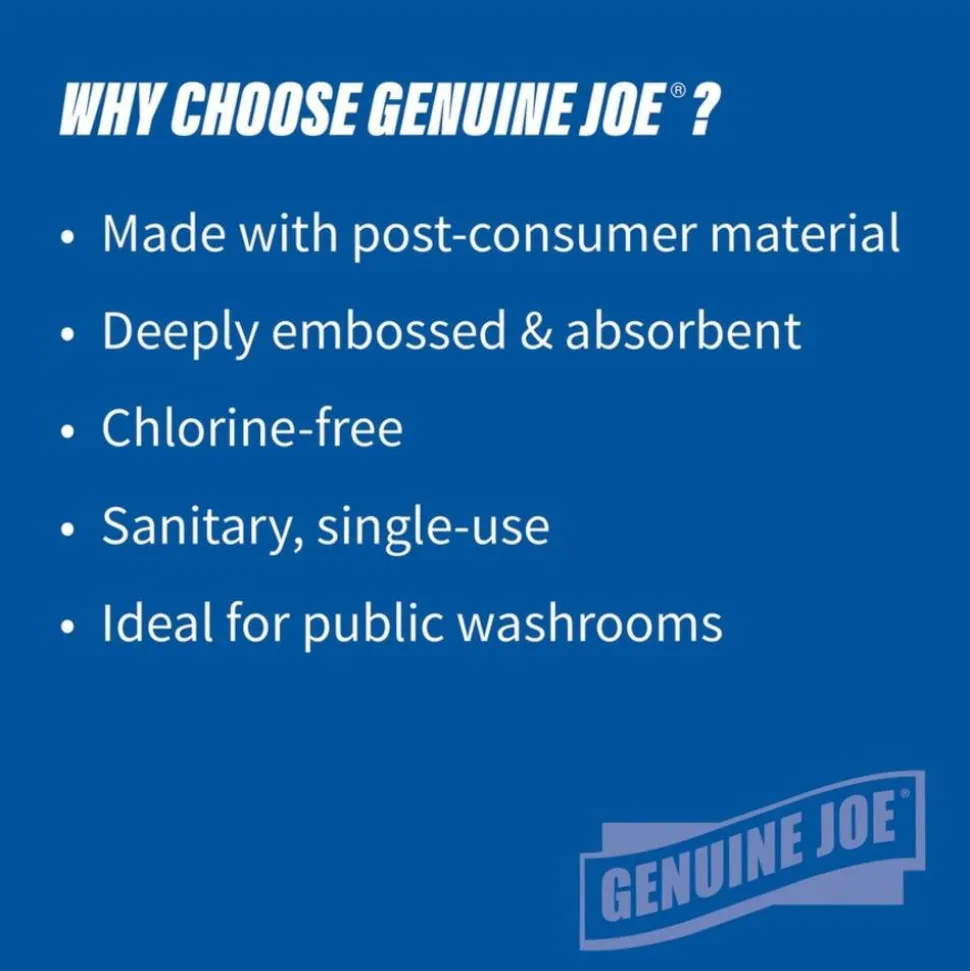 Genuine Joe Multi-Fold 1-Ply Paper Towels, Pack Of 4000 Sheets