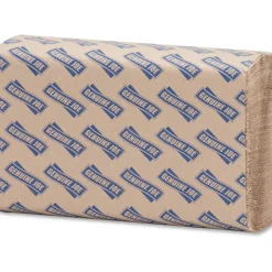 Genuine Joe Multi-Fold 1-Ply Paper Towels, Natural, Pack Of 4000 Sheets